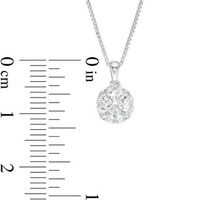 0.75 CT. T.W. Certified Canadian Diamond Frame Pendant in 14K White Gold (I/I2)|Peoples Jewellers