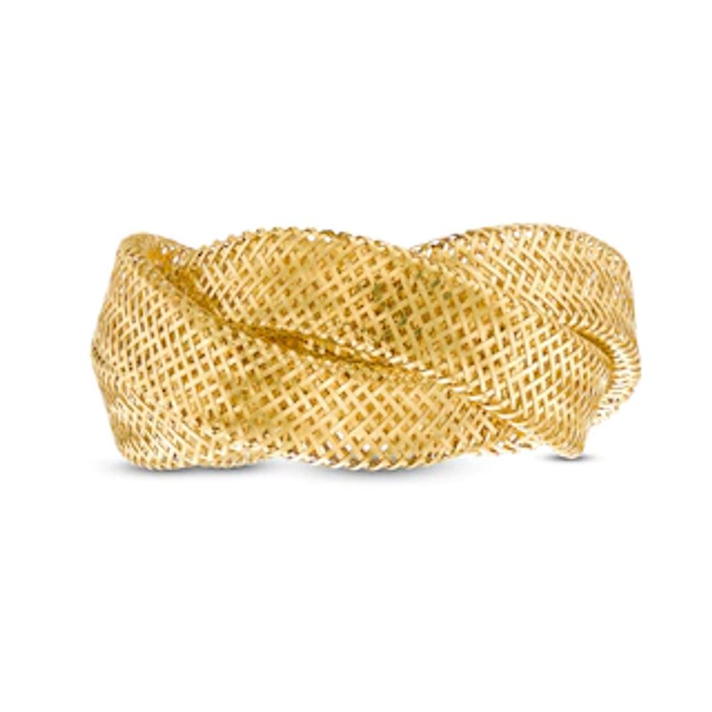 Braided Mesh Ring in 14K Gold - Size 7|Peoples Jewellers