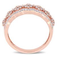 0.49 CT. T.W. Composite Diamond Scallop Vintage-Style Ring in 10K Rose Gold|Peoples Jewellers