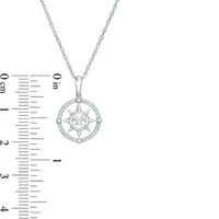 Unstoppable Love™ CT. T.W. Diamond Compass Pendant in Sterling Silver|Peoples Jewellers