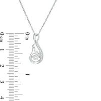 Unstoppable Love™ 0.04 CT. T.W. Diamond Whale Tail Pendant in Sterling Silver|Peoples Jewellers