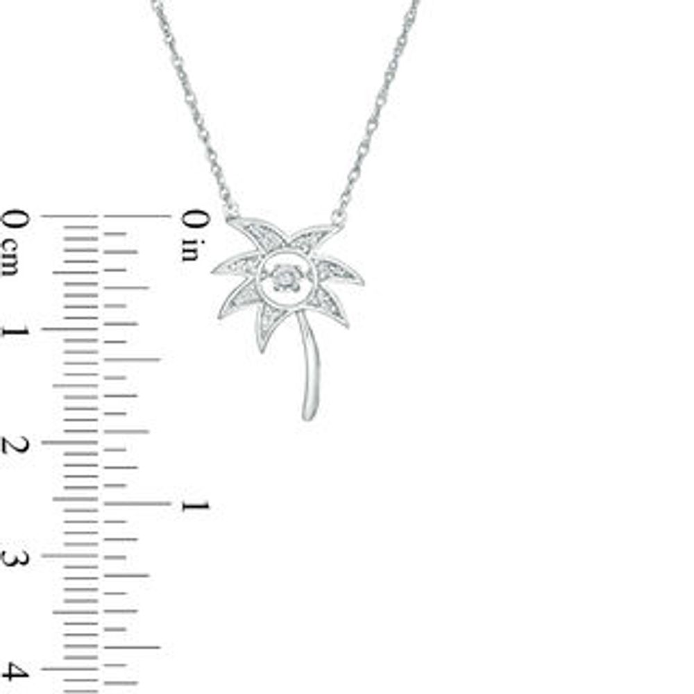 Unstoppable Love™ 0.04 CT. T.W. Diamond Palm Tree Pendant in Sterling Silver|Peoples Jewellers