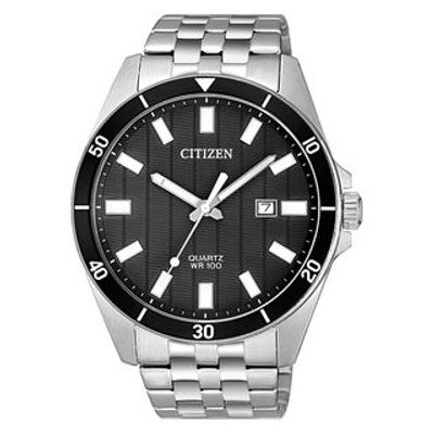 Men's Citizen Quartz Watch with Black Dial (Model: BI5050-54E)|Peoples Jewellers