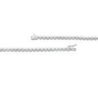 3.00 CT. T.W. Diamond and Bead Strand Necklace in 10K White Gold|Peoples Jewellers