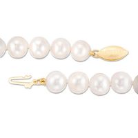 IMPERIAL® 7.0-8.0mm Freshwater Cultured Pearl Strand Necklace with 14K Gold Fish-Hook Clasp|Peoples Jewellers