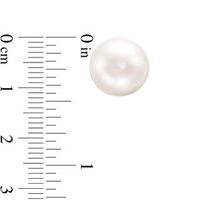 IMPERIAL® 7.0-7.5mm Freshwater Cultured Pearl Stud Earrings in 14K Gold|Peoples Jewellers