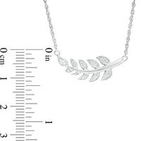 0.067 CT. T.W. Diamond Vine Necklace in Sterling Silver|Peoples Jewellers