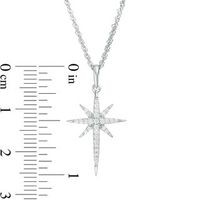 0.115 CT. T.W. Diamond Eight-Point Star Pendant in 10K Gold|Peoples Jewellers