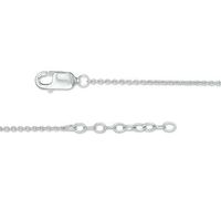 0.04 CT. T.W. Diamond Leaf Anklet in Sterling Silver - 10"|Peoples Jewellers