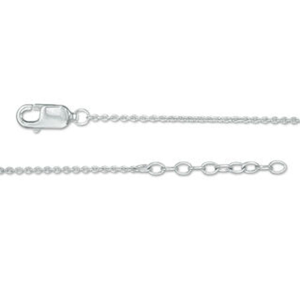 0.04 CT. T.W. Diamond Interlocking Circles Anklet in Sterling Silver - 10"|Peoples Jewellers