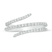 0.29 CT. T.W. Diamond Multi-Row Wrap Ring in Sterling Silver|Peoples Jewellers