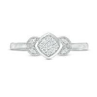 0.085 CT. T.W. Composite Diamond Petal-Sides Vintage-Style Ring in 10K Gold|Peoples Jewellers