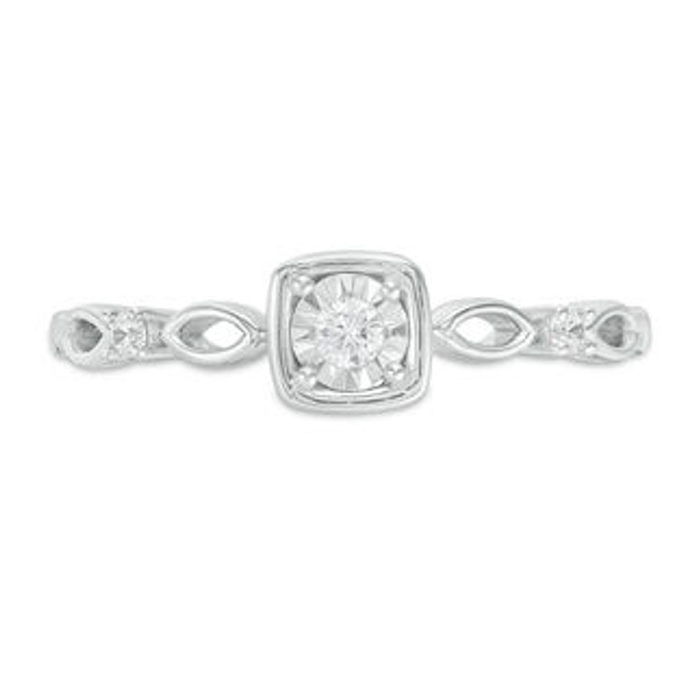 0.085 CT. T.W. Diamond Art Deco Ring in 10K Gold|Peoples Jewellers