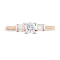 0.29 CT. T.W. Diamond Duo-Sides Engagement Ring in 10K Rose Gold|Peoples Jewellers