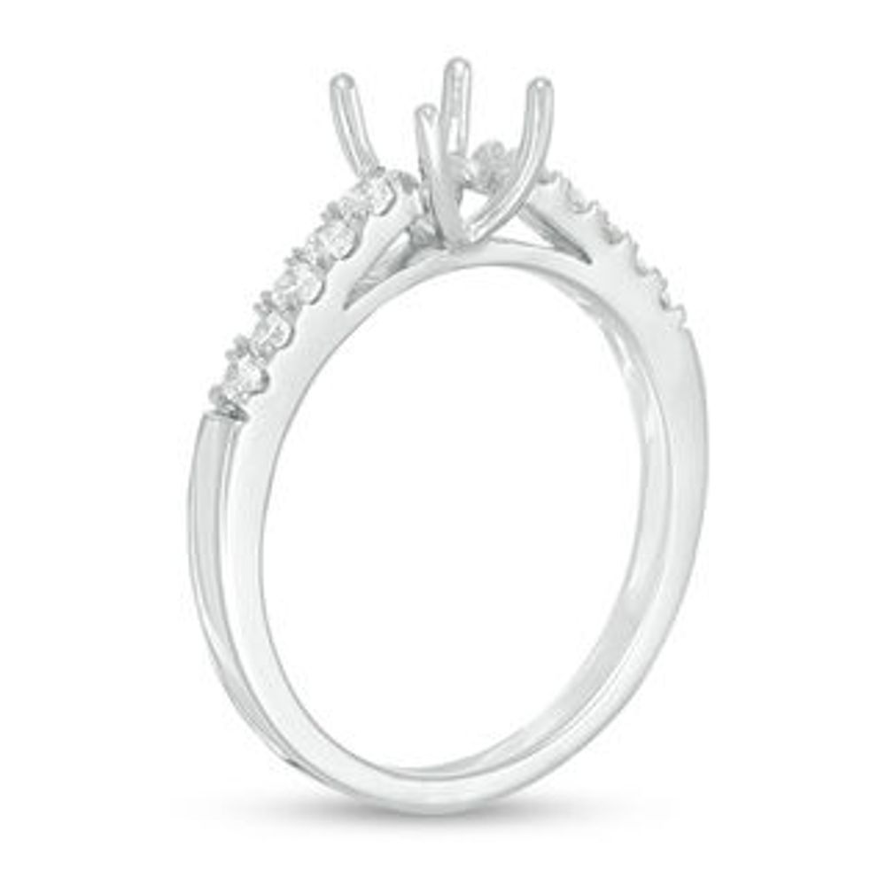 0.23 CT. T.W. Diamond Semi-Mount in 14K White Gold|Peoples Jewellers