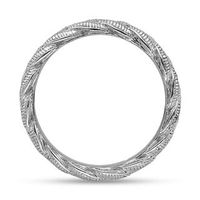 Stackable Expressions™ Beaded Braided Ring in Sterling Silver|Peoples Jewellers