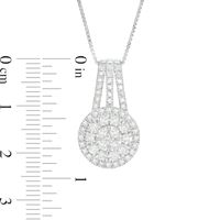 0.95 CT. T.W. Multi-Diamond Pendant in 10K Gold|Peoples Jewellers