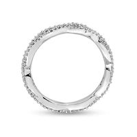 Stackable Expressions™ 0.24 CT. T.W. Diamond Twist Band in Sterling Silver|Peoples Jewellers