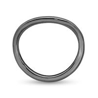 Stackable Expressions™ 1.5mm Wave Band in Sterling Silver with Black Ruthenium|Peoples Jewellers