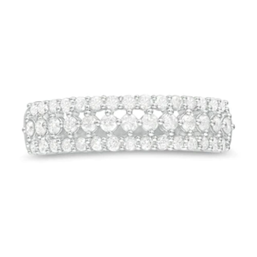 0.45 CT. T.W. Diamond Multi-Row Band in 10K Gold|Peoples Jewellers