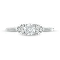0.37 CT. T.W. Diamond Tri-Sides Engagement Ring in 10K Gold|Peoples Jewellers