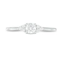 0.29 CT. T.W. Diamond Tri-Sides Engagement Ring in 10K Gold|Peoples Jewellers