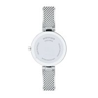 Ladies' Movado Amika Mesh Bangle Watch with White Mother-of Pearl Dial (Model: 0607361)|Peoples Jewellers