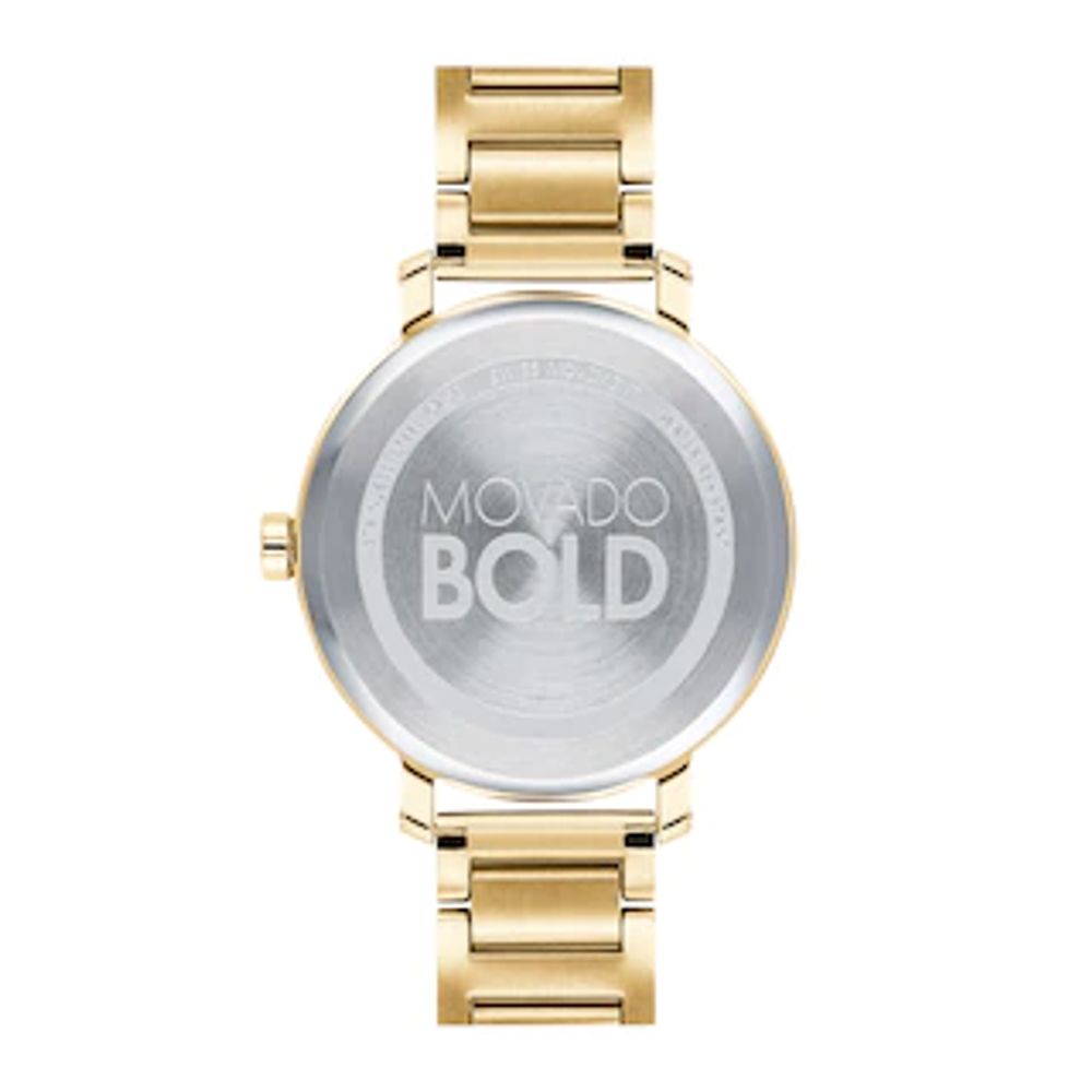 Ladies' Movado Bold®Evolution Crystal Gold-Tone Watch (Model: 3600649)|Peoples Jewellers