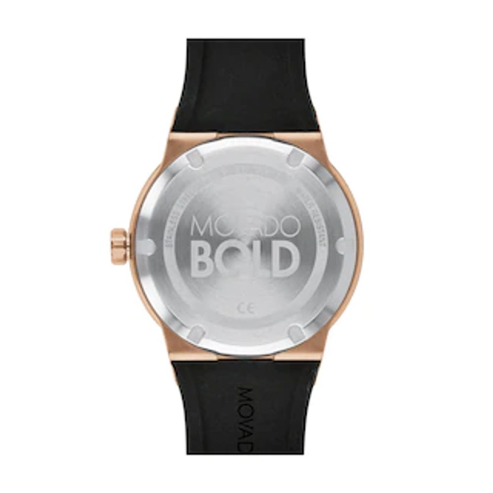 Men's Movado Bold® Bronze IP Strap Watch with Black Dial (Model: 3600622)|Peoples Jewellers