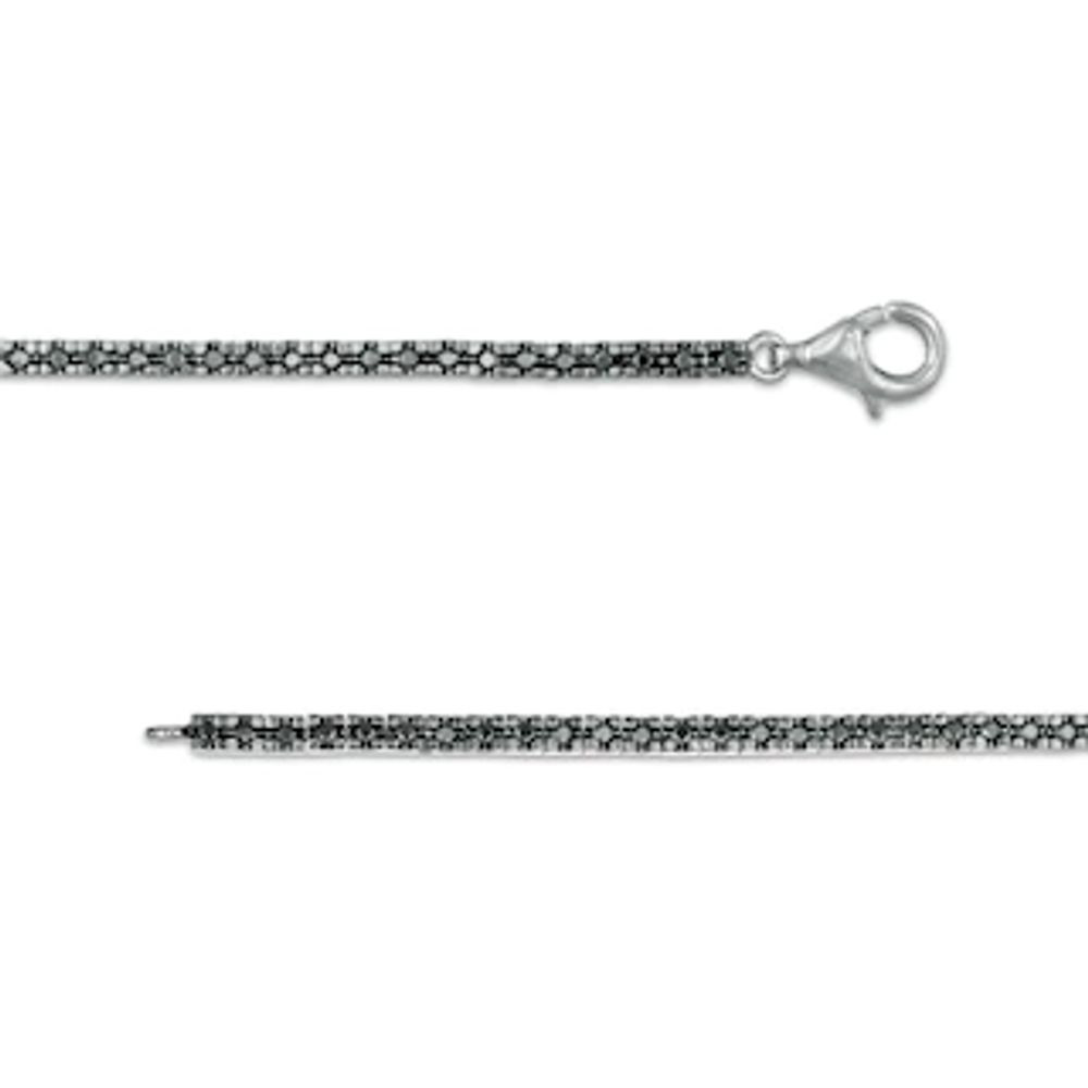 1.00 CT. T.W. Black Diamond Tennis Bracelet in Sterling Silver - 7.5"|Peoples Jewellers