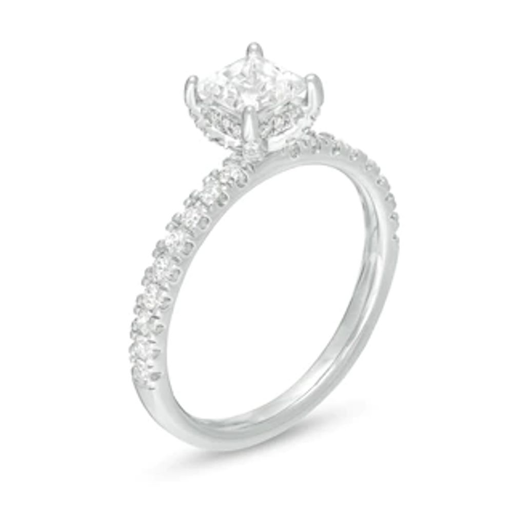 1.33 CT. T.W. Certified Princess-Cut Diamond Engagement Ring in 14K White Gold (I/SI2)|Peoples Jewellers