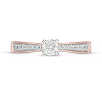 0.29 CT. T.W. Diamond Tapered Shank Engagement Ring in 10K Rose Gold|Peoples Jewellers