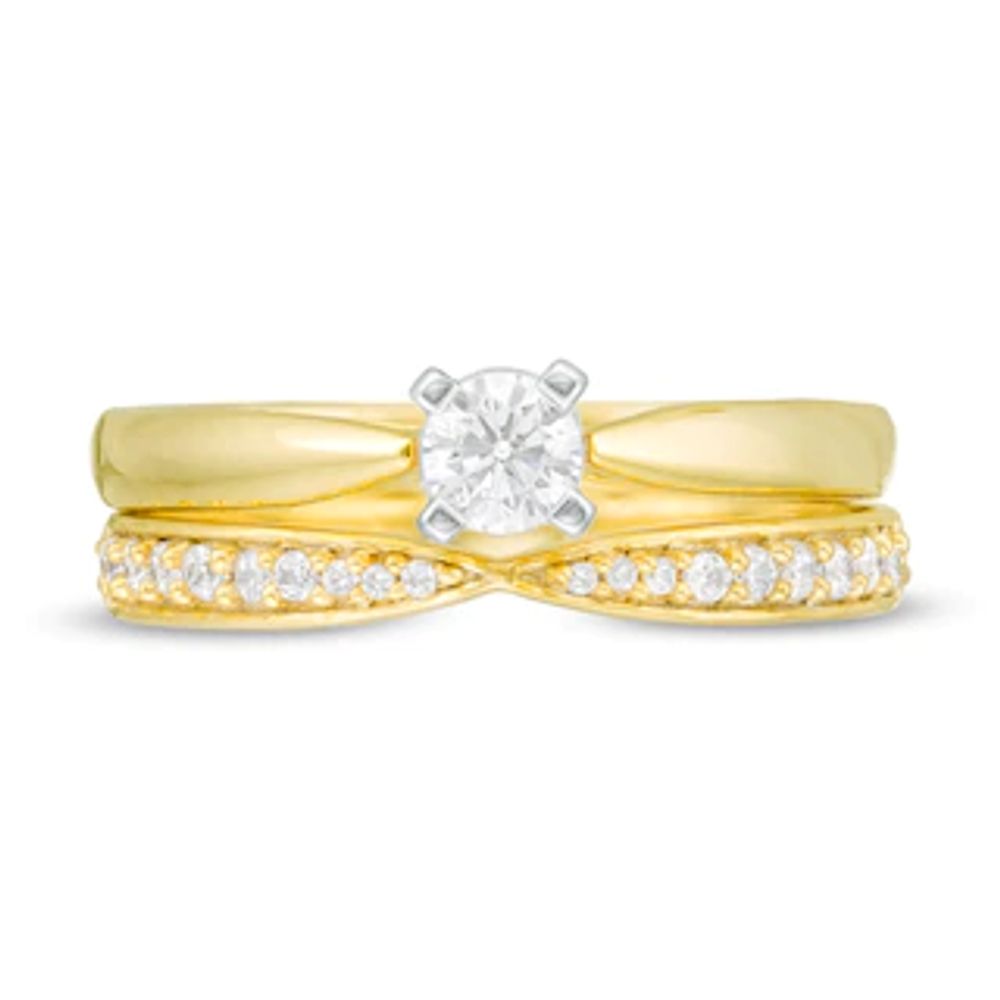 0.29 CT. T.W. Diamond Bridal Set in 10K Gold|Peoples Jewellers