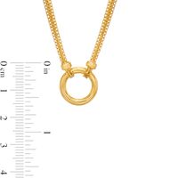 Open Circle Bismark Chain Necklace in 14K Gold - 16.25"|Peoples Jewellers