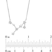 Diamond Accent Virgo Constellation Necklace in Sterling Silver|Peoples Jewellers