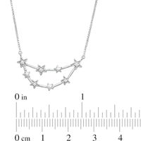 0.04 CT. T.W. Diamond Capricorn Constellation Necklace in Sterling Silver|Peoples Jewellers