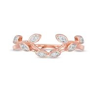 0.085 CT. T.W. Diamond Leaf Solitaire Enhancer in 10K Rose Gold|Peoples Jewellers