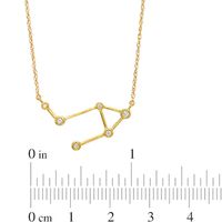 0.04 CT. T.W. Diamond Libra Constellation Bezel-Set Necklace in 10K Gold|Peoples Jewellers