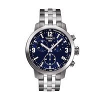 Men's Tissot PRC 200 Chronograph Watch with Blue Dial (Model: T055.417.11.047.00)|Peoples Jewellers