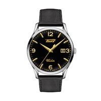 Men's Tissot Heritage Visodate Strap Watch with Black Dial (Model: T118.410.16.057.01)|Peoples Jewellers