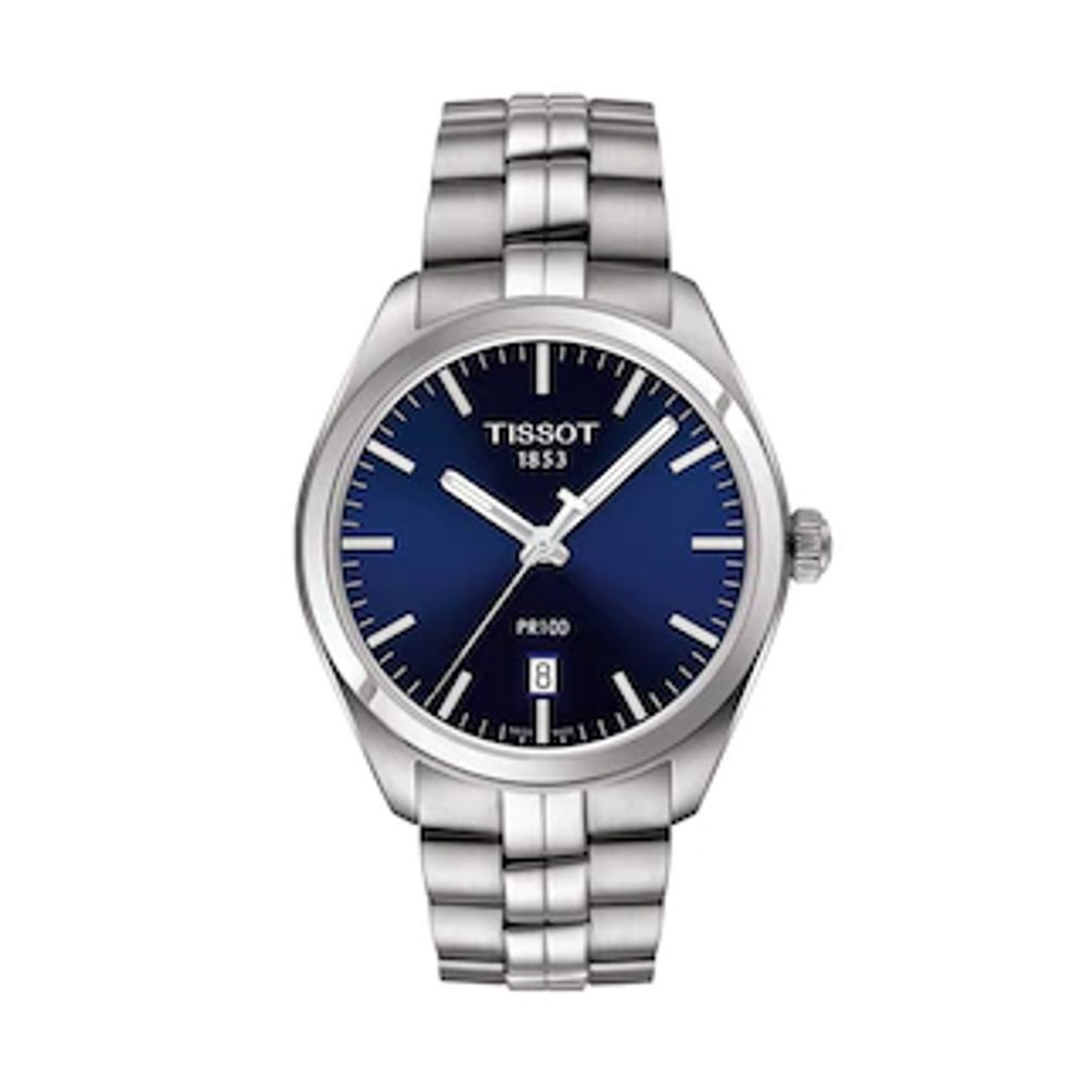 Men's Tissot PR 100 Watch with Blue Dial (Model: T101.410.11.041.00)|Peoples Jewellers