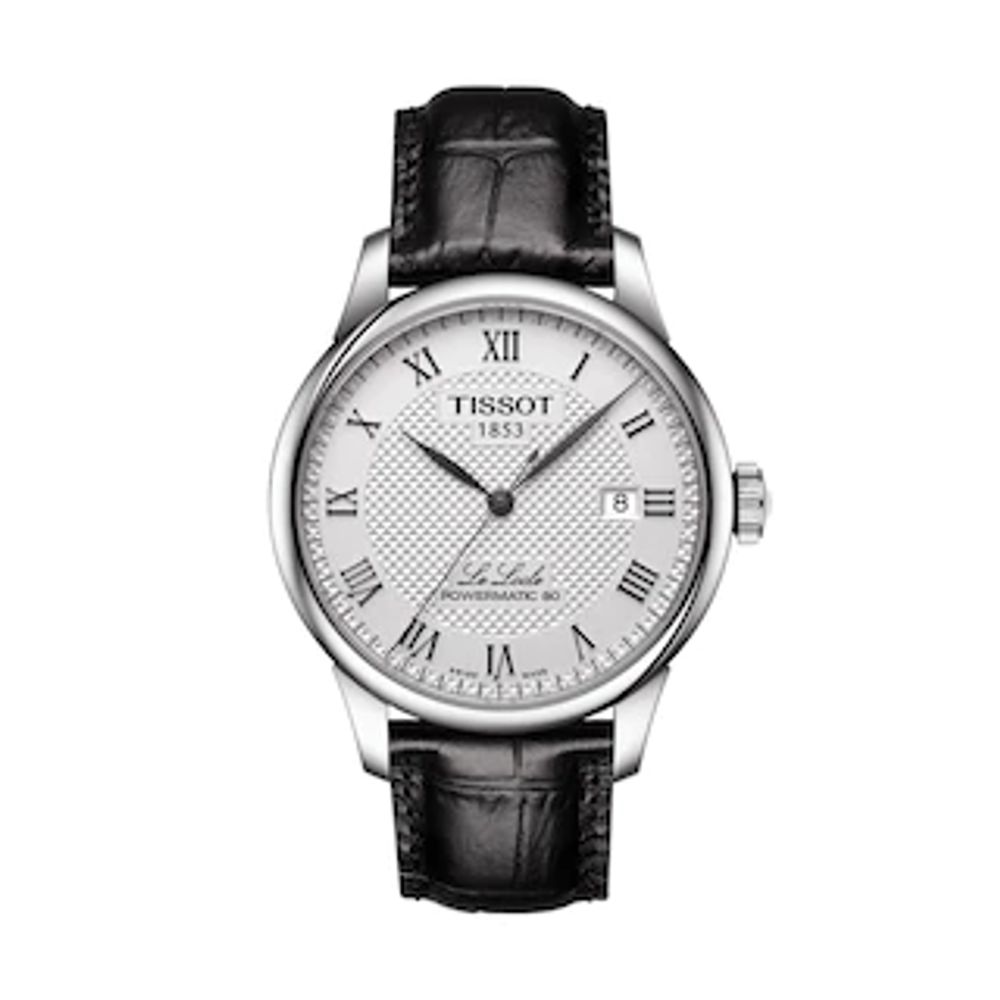 Men's Tissot Le Locle Powermatic 80 Automatic Strap Watch with Silver-Tone Dial (Model: T006.407.16.033.00)|Peoples Jewellers