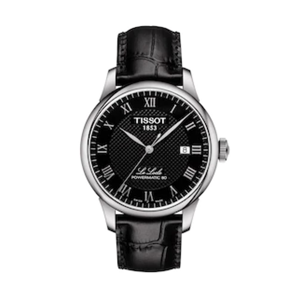 Men's Tissot Le Locle Powermatic 80 Automatic Strap Watch with Black Dial (Model: T006.407.16.053.00)|Peoples Jewellers