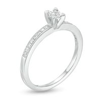 0.145 CT. T.W. Diamond Promise Ring in Sterling Silver|Peoples Jewellers