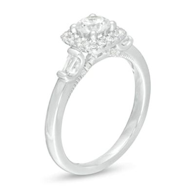 0.85ct tw Two Row Diamond Ring