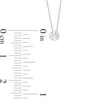 0.15 CT. Diamond Solitaire Pendant in 14K White Gold|Peoples Jewellers