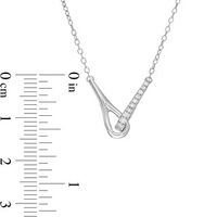 Love + Be Loved CT. T.W. Diamond Loop Necklace in Sterling Silver|Peoples Jewellers