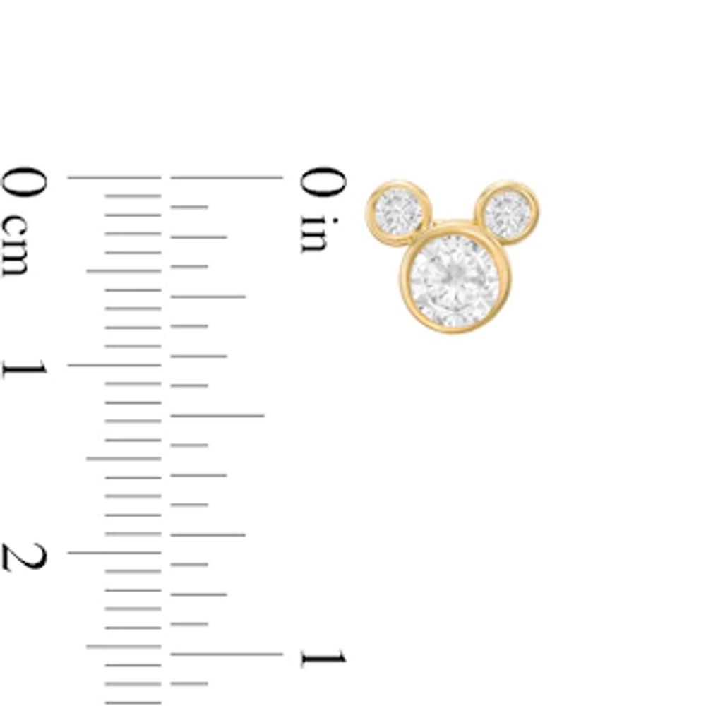 Child's 5.5mm Cubic Zirconia ©Disney Mickey Mouse Stud Earrings in 10K Gold|Peoples Jewellers