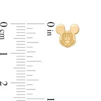 Child's ©Disney Mickey Mouse Textured Stud Earrings in 10K Gold|Peoples Jewellers