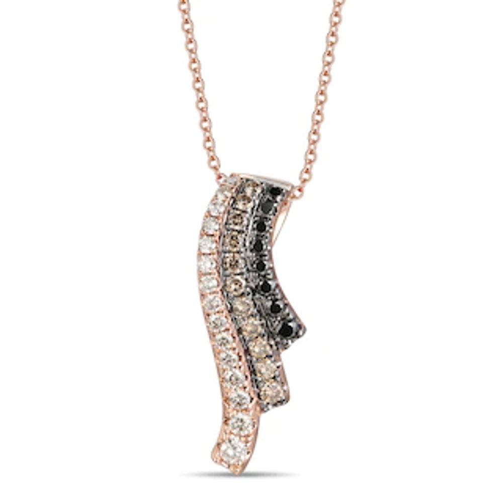 Le Vian® Chocolate Diamonds® 0.64 CT. T.W. Diamond Pendant in 14K Strawberry Gold™|Peoples Jewellers